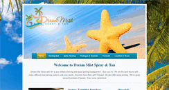 Desktop Screenshot of dreammisttanning.com